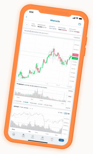 Meritavanza vista de portafolio actualizada al instante en la app de trading de criptomonedas